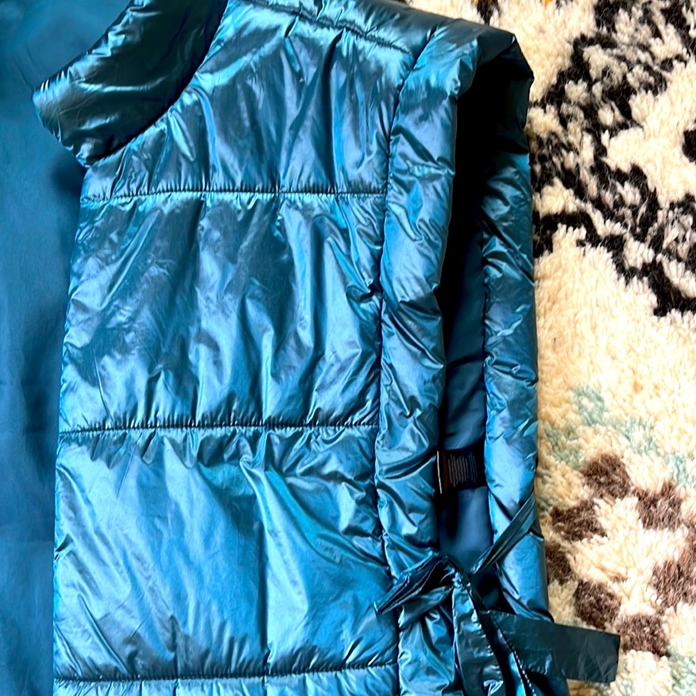 Anthropologie Pilcro Adjustable Puffer Vest - One Size - Peacock - Picture 3 of 7